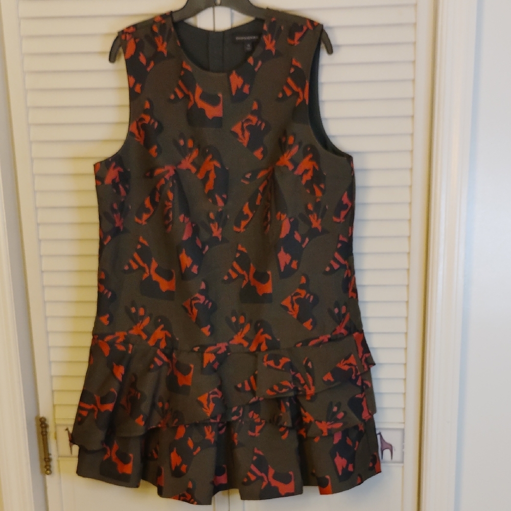 NWOT**Banana Republic Green and Pink Dress